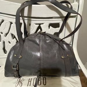 Hobo Grey “Beckon” leather, satchel handbag